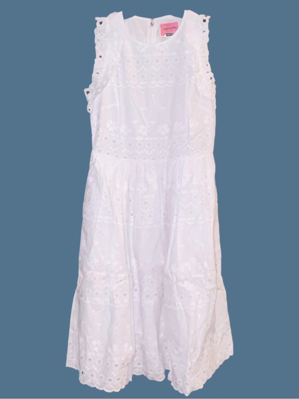 Kate Spade White Eyelet Asymmetrical Hem Dress NEW!